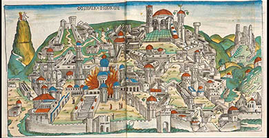 3446  Destruccio Herosolime( Destructionof Jerusalem)- Hartmann Schedel