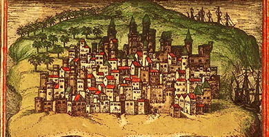 3618  G K E-028 Mombasa- Mombaza Braun& Hogenberg1558