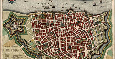 2898  Antverpia  Matthaus Merian 1636