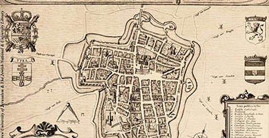 2910  G B E-011 Ieper Joan Blaeu1649