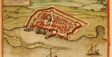 4059  G019famagusta G. F. Camocio circa1568