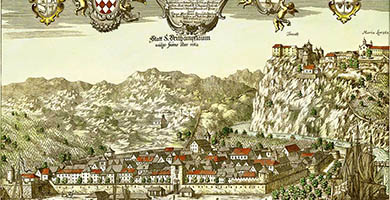 3868  Statt S. Veitampflaumuulgofiumeoderreka  J. Valvasor 1689