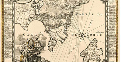 3670  Canal De Corfu  J. B. Homann 1716