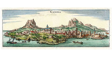 3685  Candia  Matthaus Merian 1638