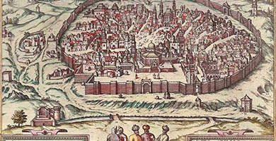 4006  G I S-003 Hierosolyma- Jerusalem- Franz Hogenberg1589