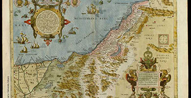 4014  G I S-010 Palestinae Ortelius  Abraham1570
