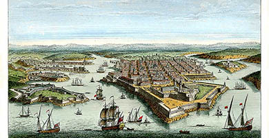 4109 11 A Perspective Viewofthe Townand Fortificationsof Malta  Laurie& Whittle 1794