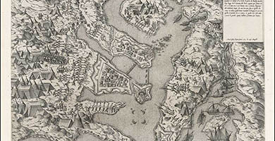 4119  Antonio Lafreri Ultimodisegnodellifortidi Maltauenutonovamente1565