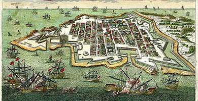 4146  La Nouvelle Villede Malte nommÃ©e Vallette  Capitaledel' Islede Malte  Aveline 1740