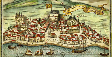 3383 16 Perasto  Citta Fedelissimae Valorosa  Vincenzo Coronelli 1692