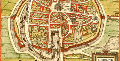 4045  G N L-014 Middelburg Frans Hogenberg1575