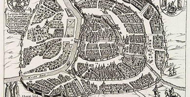 4322 5 L A U R O  G.- Moscoviaurbs5 Metropolistotius Russiae Albae 1639
