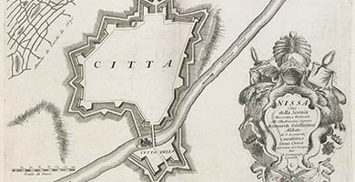 4436  Nissa Cittadella Servia  P. Coronelli 1690