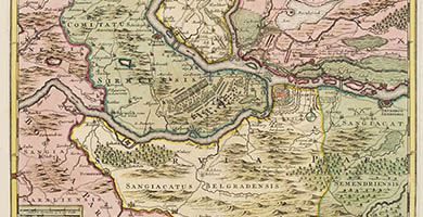 5416  Nieuween Accurate Caart... Belgrado  Joachim Ottens 1717