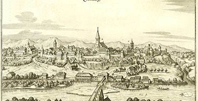 4380  Kranj  Crainburg  Matthaeus Merian 1649