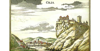 4411 2a Celje 35x24 Cilia  Vischer  Georg Matthaeus 1681
