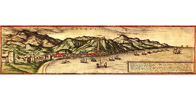 4519  G S P-005 Malaga1572 Braun& Hogenberg