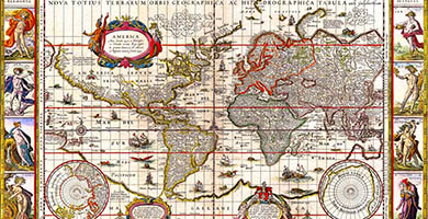 1728 2a N O V A T O T I U S T E R R A R U M- Willem Blaeu1606