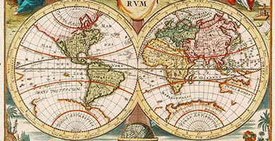 1730 37 Typus Orbis Terrarum  M O N A T H  P. C. 1758