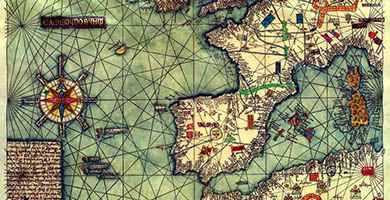 0010 9portolan1l' Atlas Catala  Cresques Abraham1375