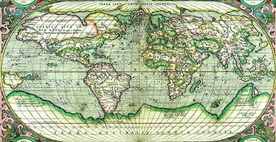 0043 25 Typus Orbis Terrarum  A. Ortelius 1570a