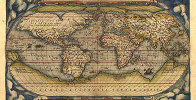 0044 25a Typus Orbis Terrarum  A. Ortelius 1570