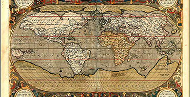 0077 51 Typus Orbis Terrarum  A. Ortelius 1599a