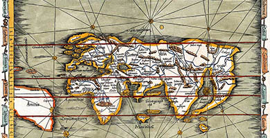 0081 6 Tabula Orbis Cum Defcriptione Ventorum  Laurent Fries 1522a