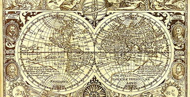 0099 13 A Newandaccurate Mappeofthe World  Robert Vaughan1628a