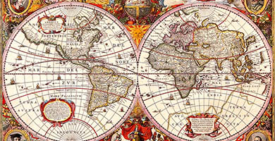 0110 17a Nova Totius Terrarum Orbis Geographicaac Hydrographica Tabula H. Hondio1631