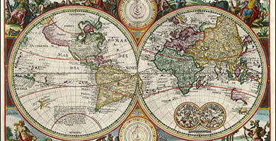 0132 29 Orbis Terrarum Typus De Integro In Plurimis Emedatus Auctus  Cornelis Danckerts 1657