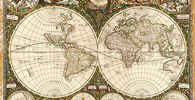 0141 34 Nova Totius Terrarum Orbis Tabula F.de Wit 1660