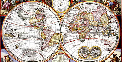 0145 35 Orbis Terrarum Typusde Integro Visscher1660