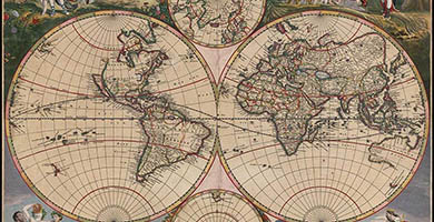 0164 43b Nova Orbis Tabulain Lucem Edita  F.de Wit 1670