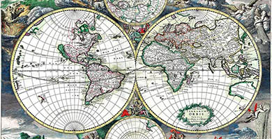 0174 48 Nova Totius Terrarum Orbis Tabula J. Danckerts1680