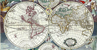 0175 48a Nova Totius Terrarum Orbis Tabula Justus Danckerts1680