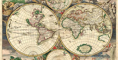 0177 49a Nova Totius Terrarum Orbis Tabula J. Danckerts1680