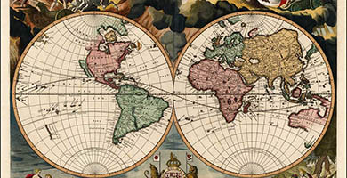 0180 50 Orbis Terrarum Novaet Accuratissima Tabula- Jan Van Loon1680