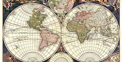 0196 59 Novissima Totius Terrarum Orbis Tabula- Nicolao Visscher1690