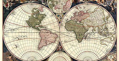 0197 59a Novissima Totius Terrarum Orbis Tabula- Nicolao Visscher1690