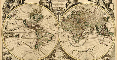 0203 63 Nova Orbis Tabula  Alexis Hubert Jaillot 1694
