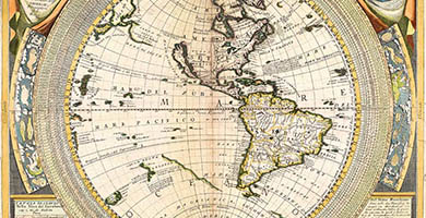 0209 65a Planisferodel Mondo Nuovo  Coronelli  Vincenzo 1696