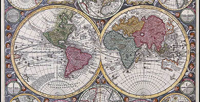 0250 26 Diversi Globi  Mathaus Seutter 1730