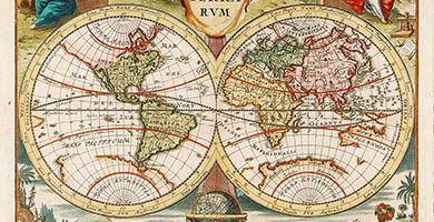 0265 37 Typus Orbis Terrarum  M O N A T H  P. C. 1758