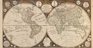 0283 48 A New Mapofthe World  Thomas Kitchen 1799