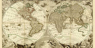 0289 8 Le Globe Terrestre  Jean Baptiste Nolin1708